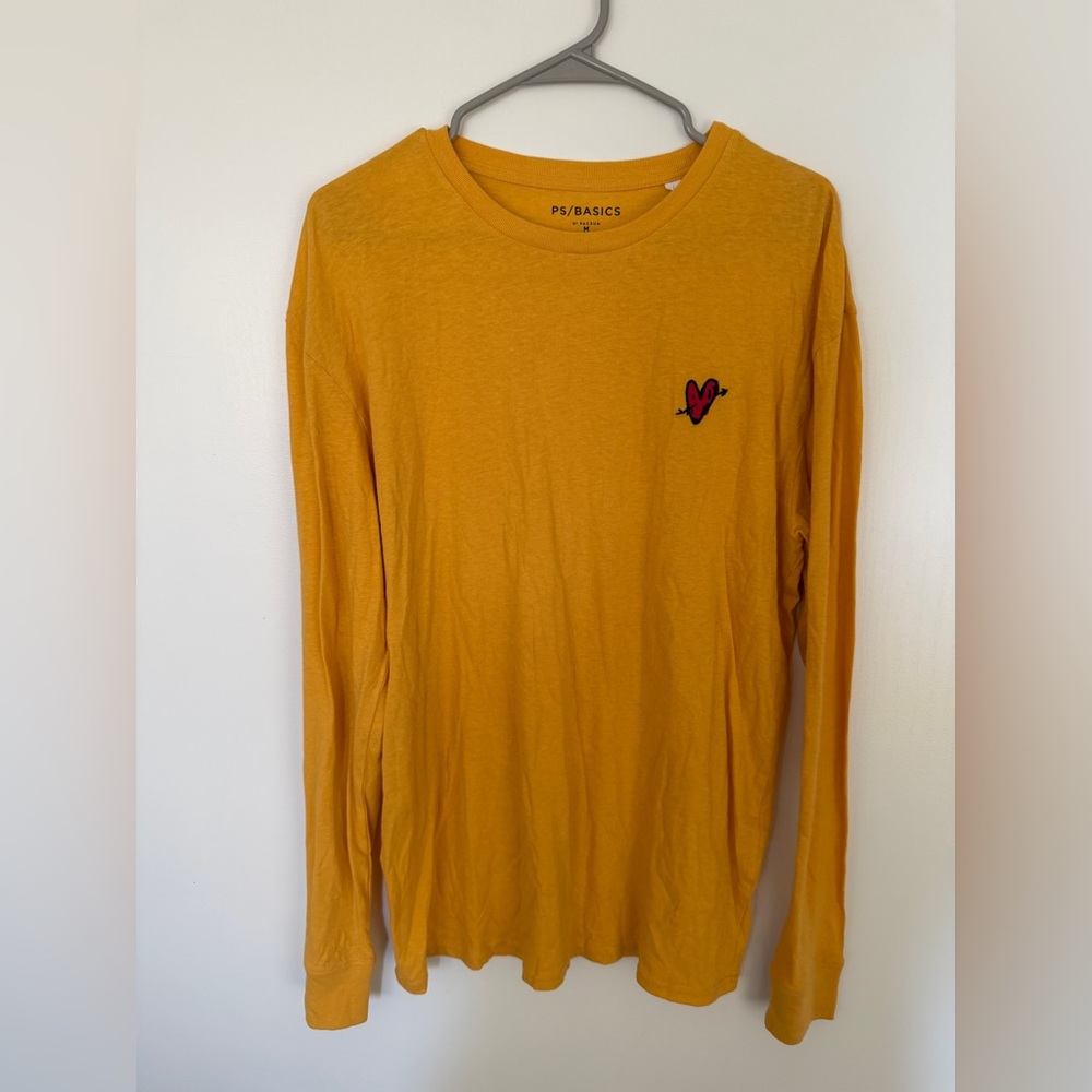 PacSun Basics Yellow Long Sleeve Tee